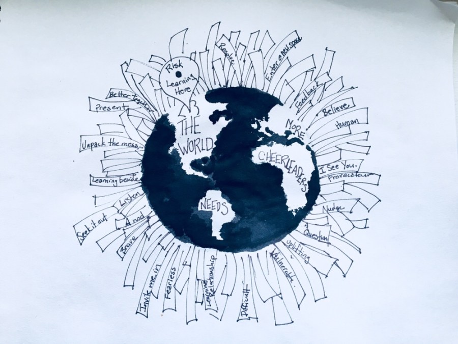 The World Needs More Cheerleaders Sketchnote