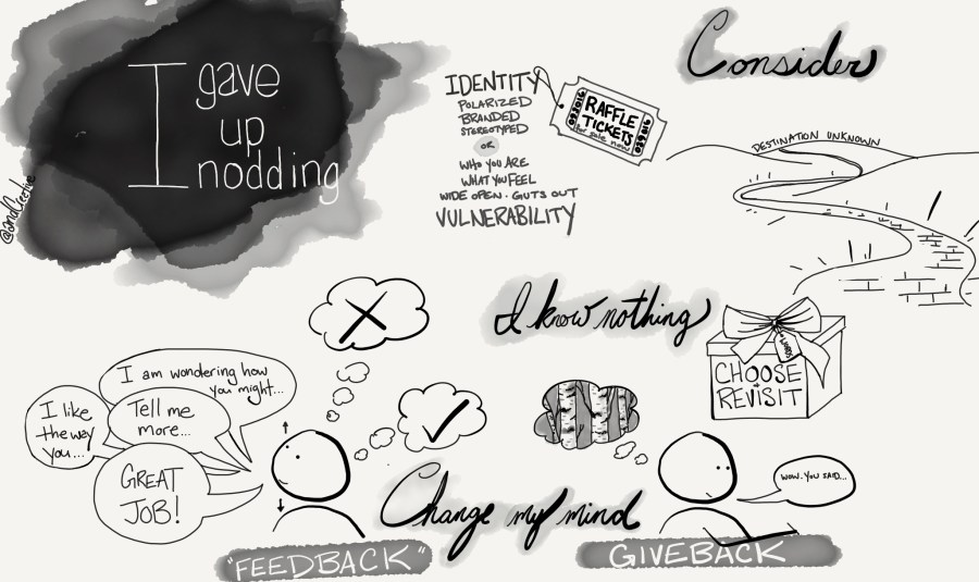 I Gave Up Nodding Sketchnote
